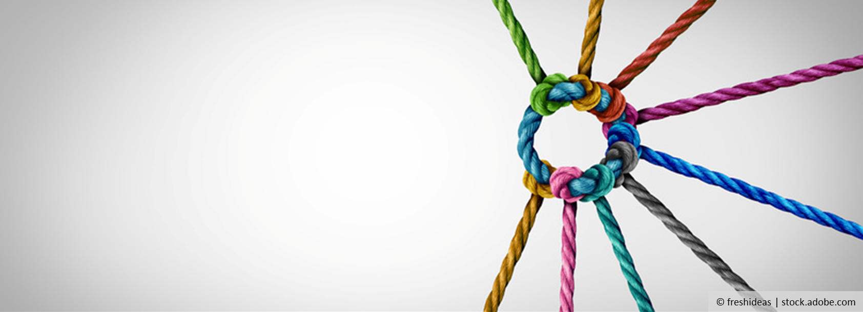 Miteinander verknüpfte bunte Bänder, © freshideas |stock.adobe.com
Miteinander verknüpfte bunte Bänder, © freshideas |stock.adobe.com